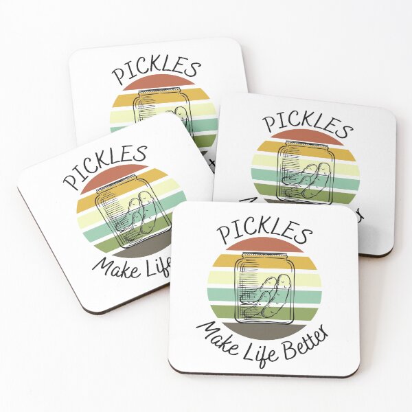Item preview, Pickles Make Life Better Retro Sunset designed and sold by JDWCreations.