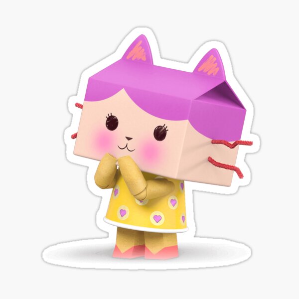 Gabby's Dollhouse Wall Sticker - Gabby and Friends Pink Cat Circle (90cm x  85cm)