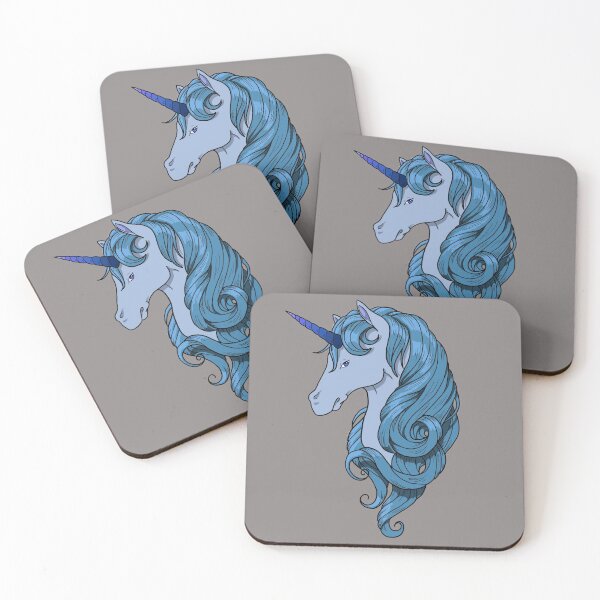 Item preview, blue unicorn designed and sold by mecreations.