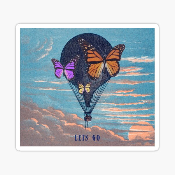 Item preview, Le Ballon by Imprimeur E. Pichot with Butterflies designed and sold by NYXFN.