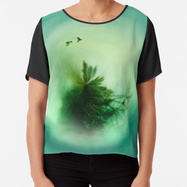 Black Phoebe Chiffon Top