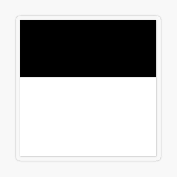 Modern Simple Black Stripes and White Color Block Poster for Sale