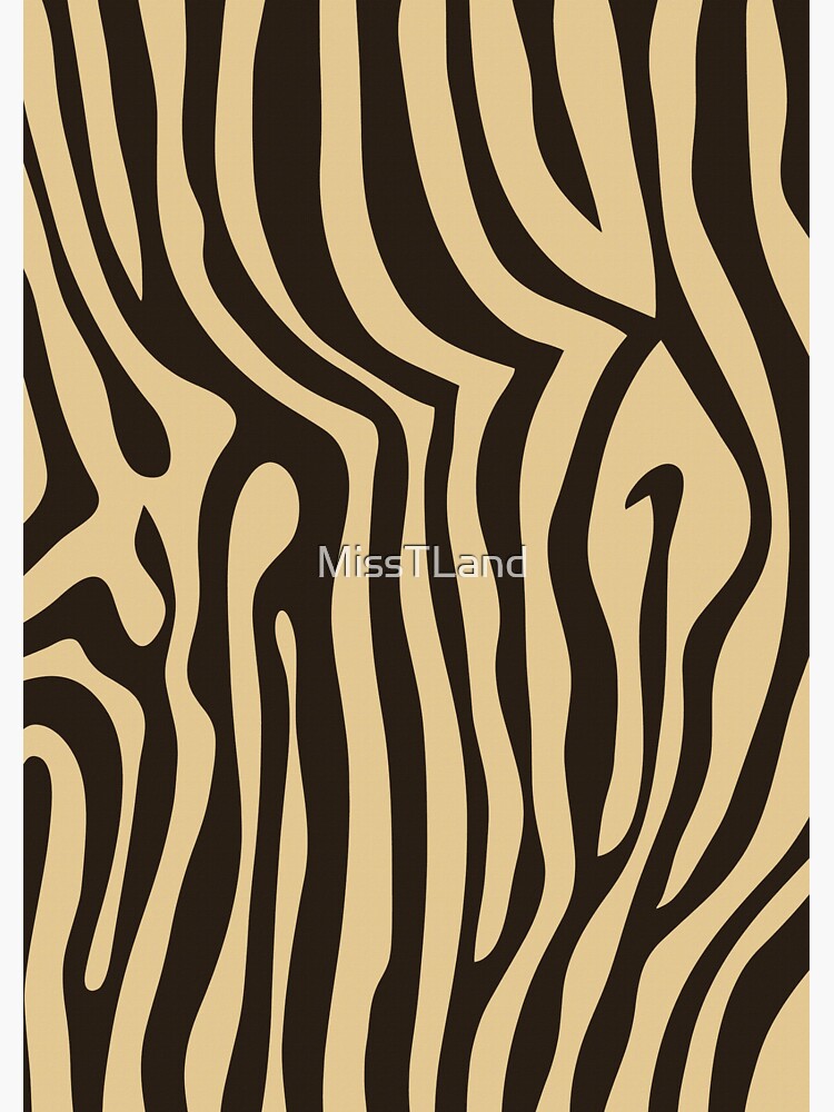 "Gold Zebra Print" Sticker by MissTLand Redbubble