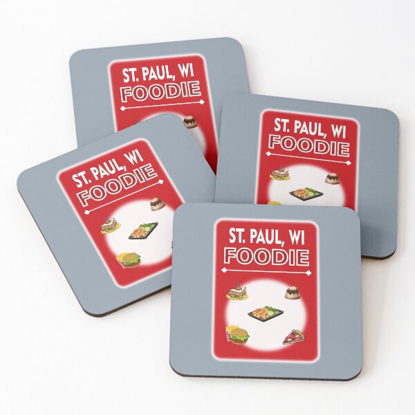 Item preview, Saint Paul, Wisconsin - Foodie - Rustic Red Background designed and sold by ThisNThatImages.