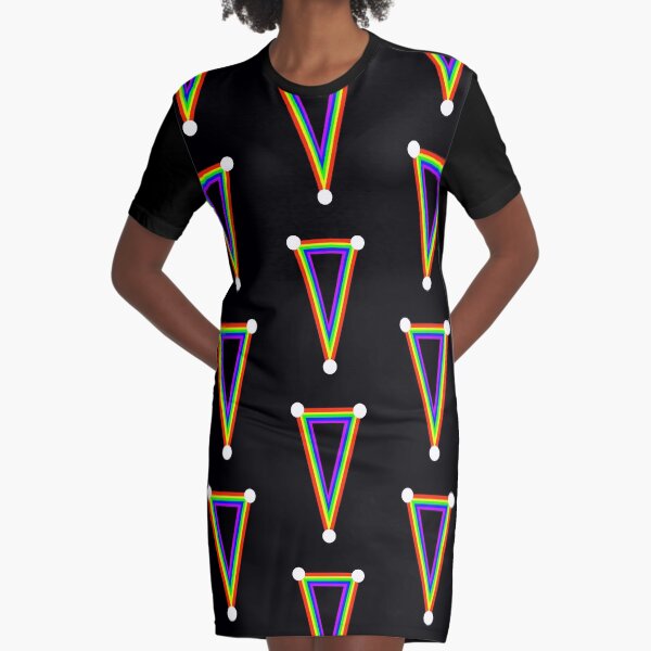 Rainbow dagger Graphic T-Shirt Dress