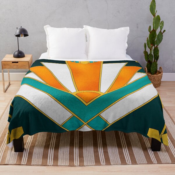 Item preview, Orange and green art deco designed and sold by MLD112.