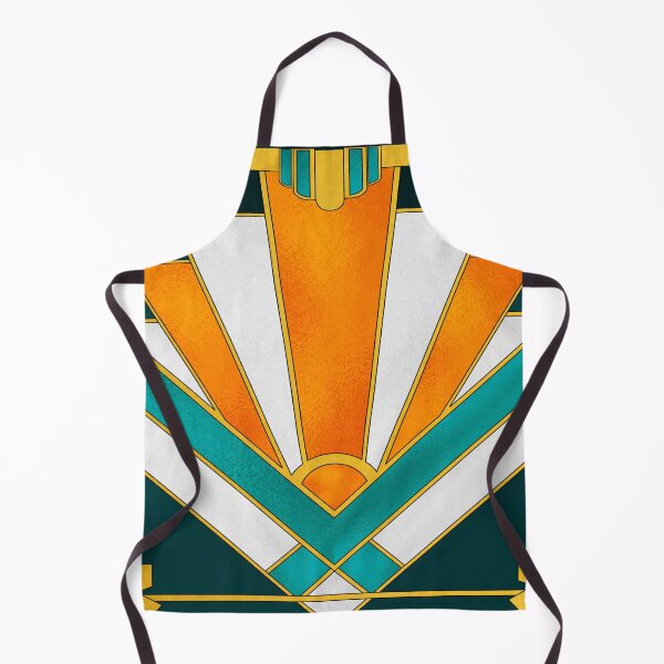 Item preview, Orange and green art deco designed and sold by MLD112.