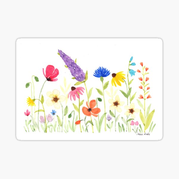 Artikel-Vorschau von Bunte Wildblumen, designt und verkauft von SunnyPainter.