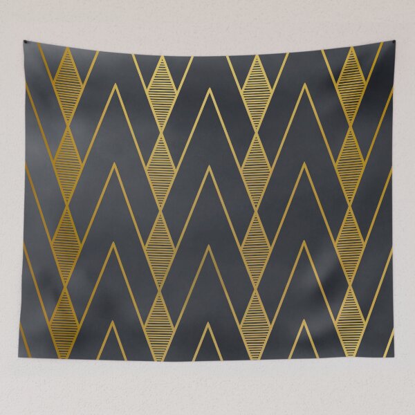 Item preview, Gray and gold art deco design designed and sold by MLD112.