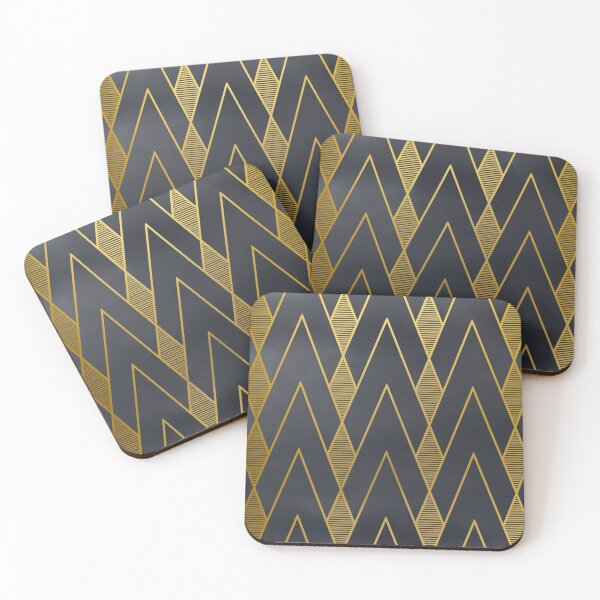 Item preview, Gray and gold art deco design designed and sold by MLD112.