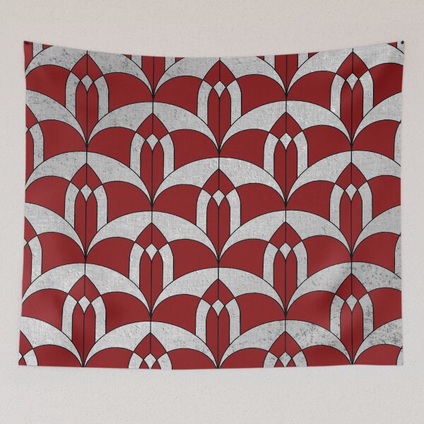 Item preview, Red and silver art deco designed and sold by MLD112.