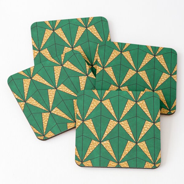 Item preview, Green and gold art deco designed and sold by MLD112.