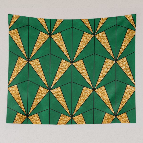 Item preview, Green and gold art deco designed and sold by MLD112.