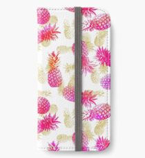 Ananas-Party iPhone Flip-Case/Hülle/Klebefolie