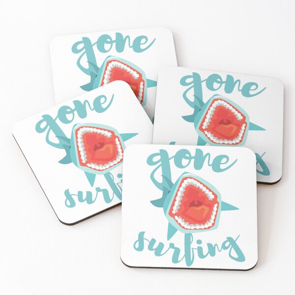 Item preview, Funny Gone Surfing Design Featuring Shark designed and sold by StormyMuse.