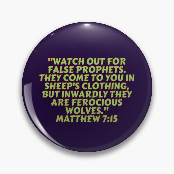 Item preview, Bible Verse Matthew 7:15 designed and sold by Prayingwarrior.