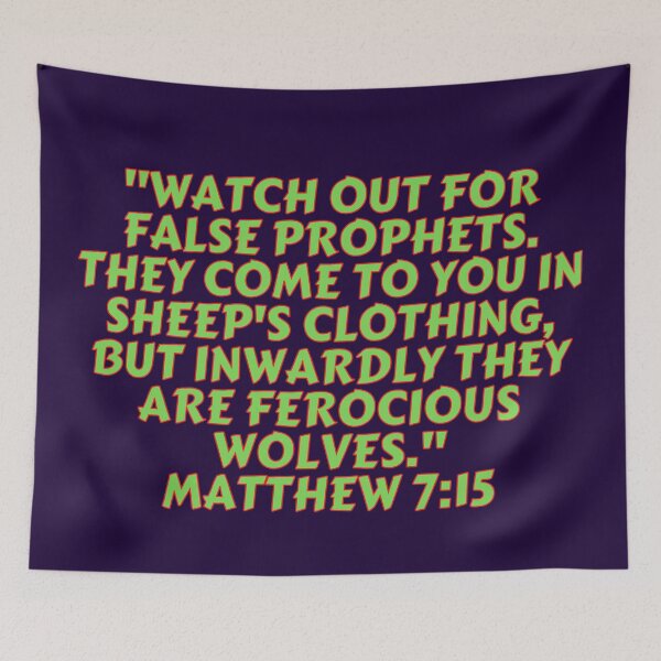 Item preview, Bible Verse Matthew 7:15 designed and sold by Prayingwarrior.