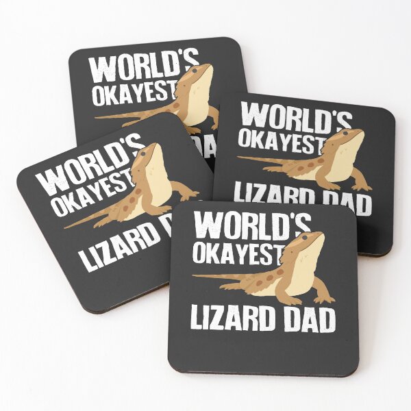 Item preview, World's Okayest Lizard Dad designed and sold by Clara Hollins.