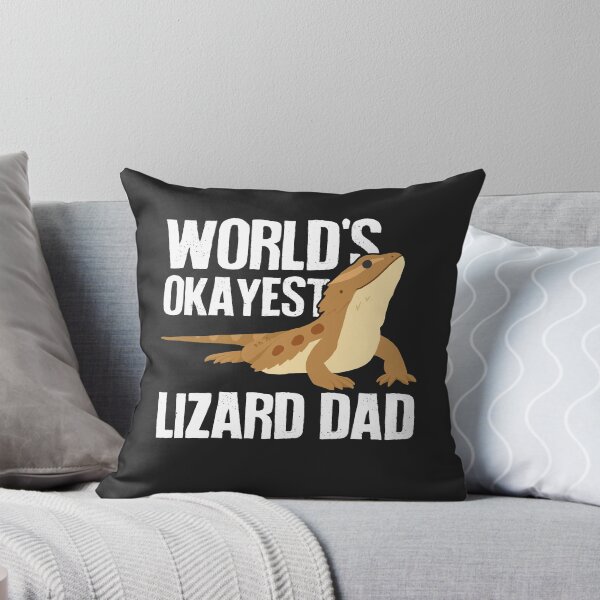 Item preview, World's Okayest Lizard Dad designed and sold by Clara Hollins.