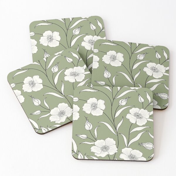 Item preview, Olive green floral  designed and sold by MLD112.