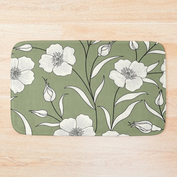 Item preview, Olive green floral  designed and sold by MLD112.
