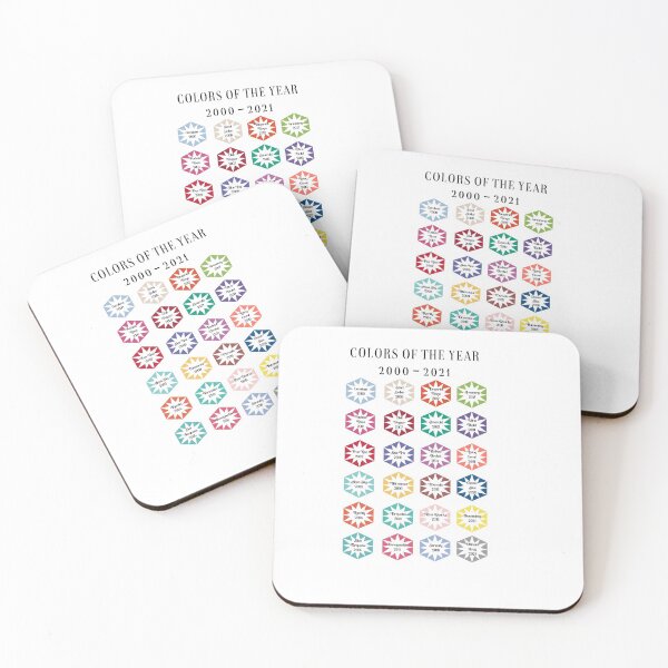 Item preview, ALL THE COLORS OF THE YEAR 2000 - 2021 - AMERICAN SPELLING OF COLOR designed and sold by ozcushions.