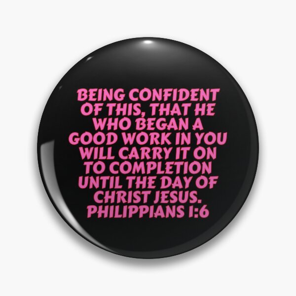 Item preview, Bible Verse Philippians 1:6 designed and sold by Prayingwarrior.