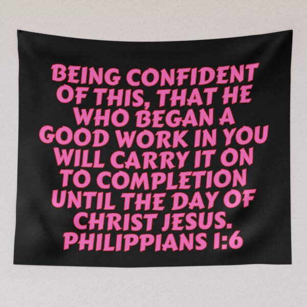 Item preview, Bible Verse Philippians 1:6 designed and sold by Prayingwarrior.