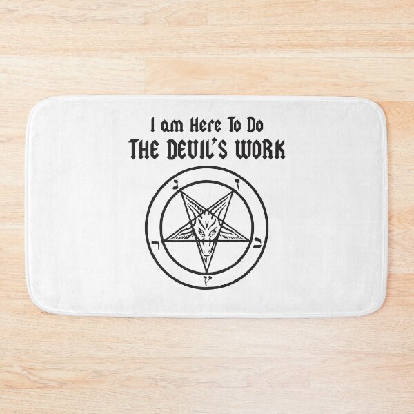 Item preview, Black Metal I am Here To Do The Devil's Work Cult Aesthetic designed and sold by jemile.