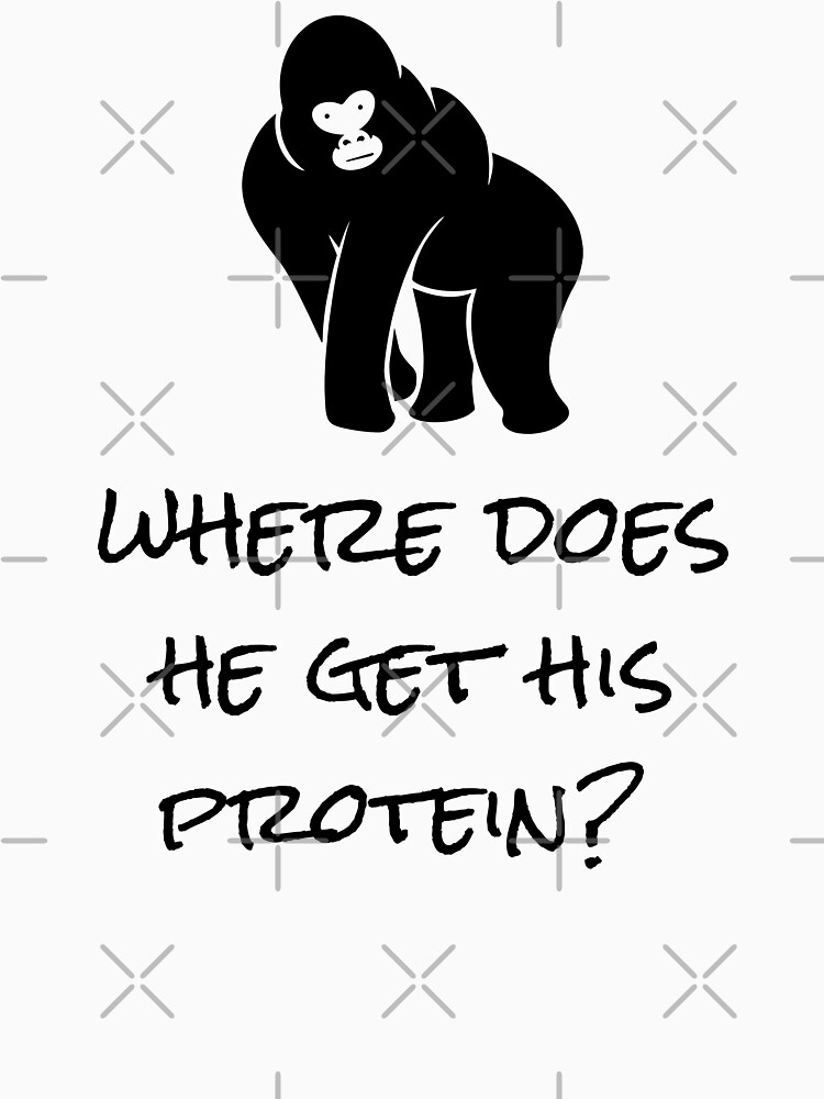 Where Does He Get His Protein? Vegan Foods, Gorilla Muscles. by nikkihstokes