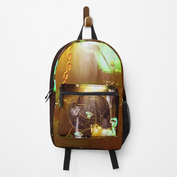 Item preview, Awesome steampunk skull in a cave designed and sold by nicky2342.