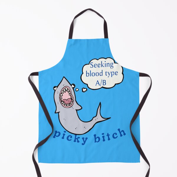 Item preview, Funny Shark Picky About Blood Types designed and sold by StormyMuse.