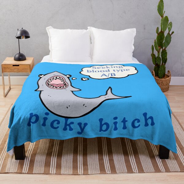 Item preview, Funny Shark Picky About Blood Types designed and sold by StormyMuse.