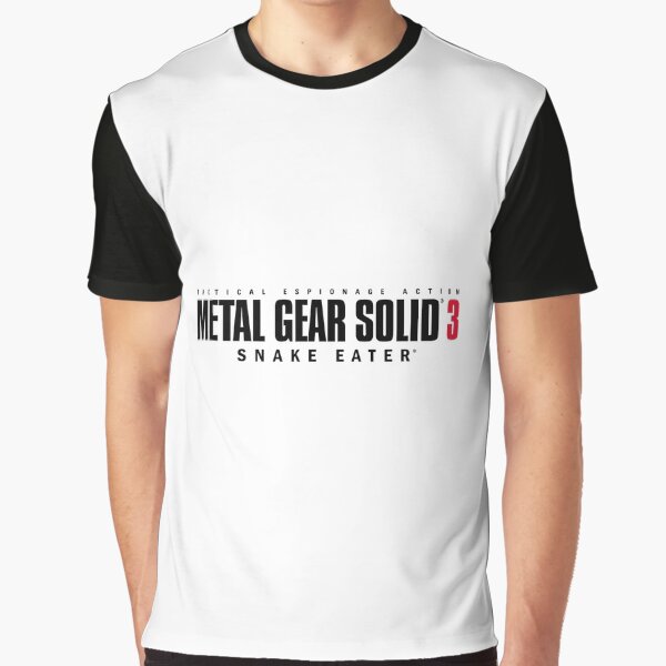 Vista previa del artículo con la obra «Metal Gear Solid 3: Logotipo de Snake Eater», diseñado y vendido por Forklift.