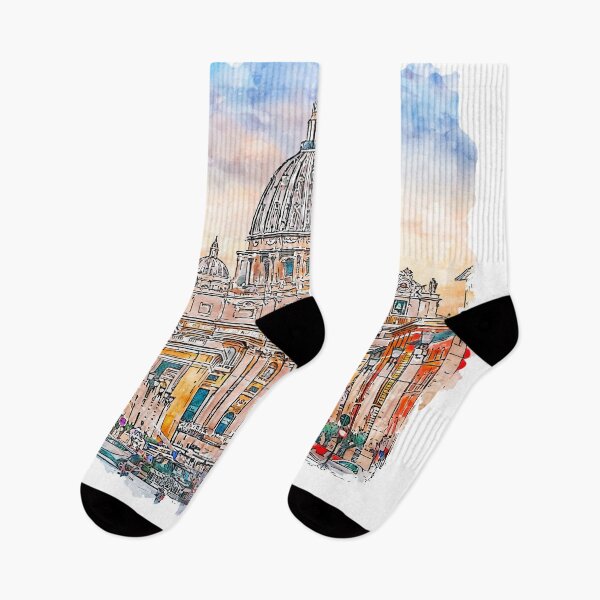 Item preview, St. Peter's Basilica Rome Italy Watercolor designed and sold by VerboShop.