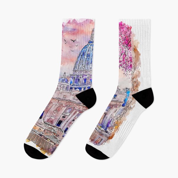 Item preview, St. Peter's Basilica Rome Italy Watercolor designed and sold by VerboShop.