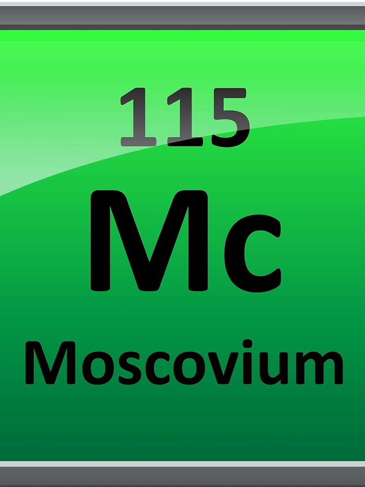 "Moscovium or Element 115 Periodic Table Symbol" Drawstring Bag for