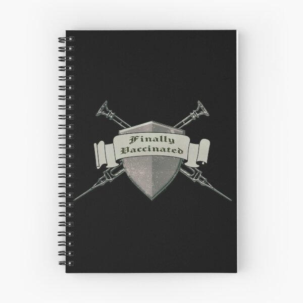 Item preview, Finally Vaccinated (Shield and Syringes)) designed and sold by superdumb70.