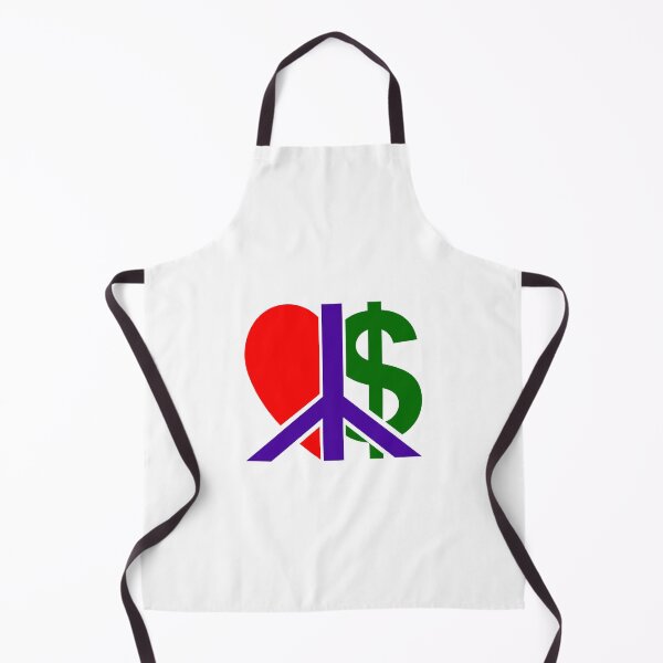 Item preview, Love Peace and Cash; designed and sold by StickerApe.