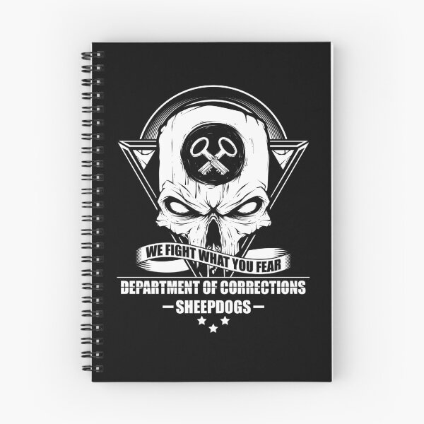 Aperçu de l'œuvre Agent correctionnel Apparel Skull Sheepdogs Prison Guard créée et vendue par swiftyspade.