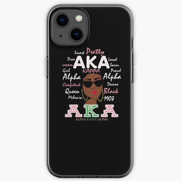 Pretty AKA Alpha Kappa Sorority 1908 iPhone Soft Case