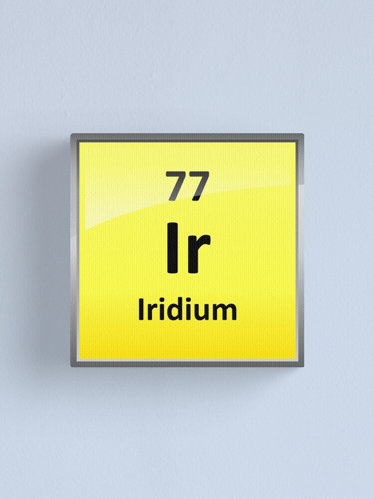 Iridium Periodic Table Element Symbol Canvas Print For Sale By Sciencenotes Redbubble 6436