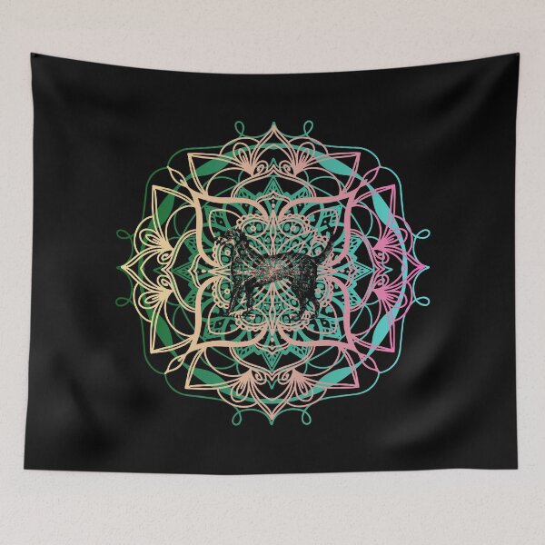 Item preview, Doggy on mandala  designed and sold by eyoginminimal.
