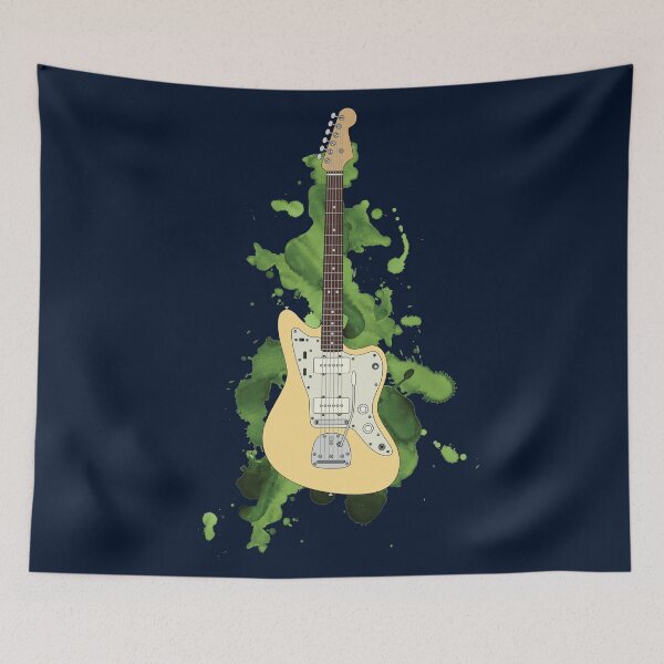 Item preview, Offset Style Electric Guitar Buttercream Color designed and sold by nightsworthy.