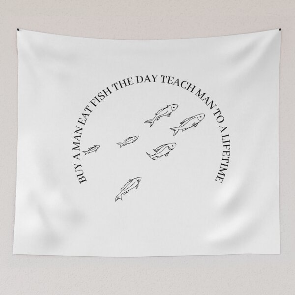 Item preview, Buy a Man Eat Fish the Day Teach Man to a Lifetime designed and sold by Vimbuy.