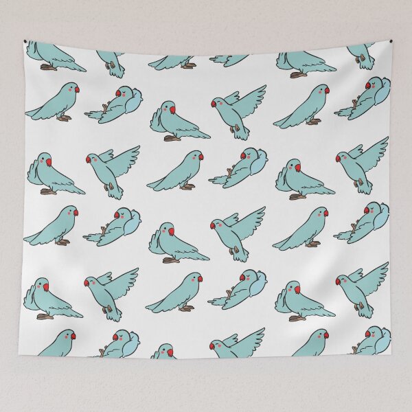 Item preview, Cute Blue Love Birds Sticker Pack designed and sold by Wildlife Apparels Inc..