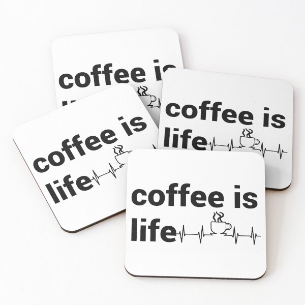 Item preview, coffee is life  designed and sold by Rubab Designs.