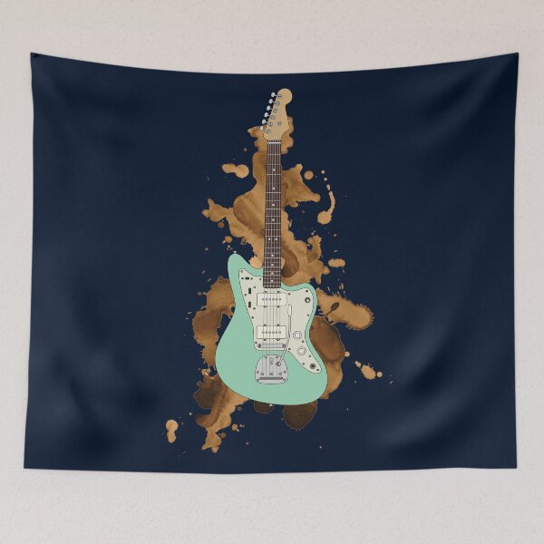 Item preview, Offset Style Electric Guitar Surf Green Color designed and sold by nightsworthy.