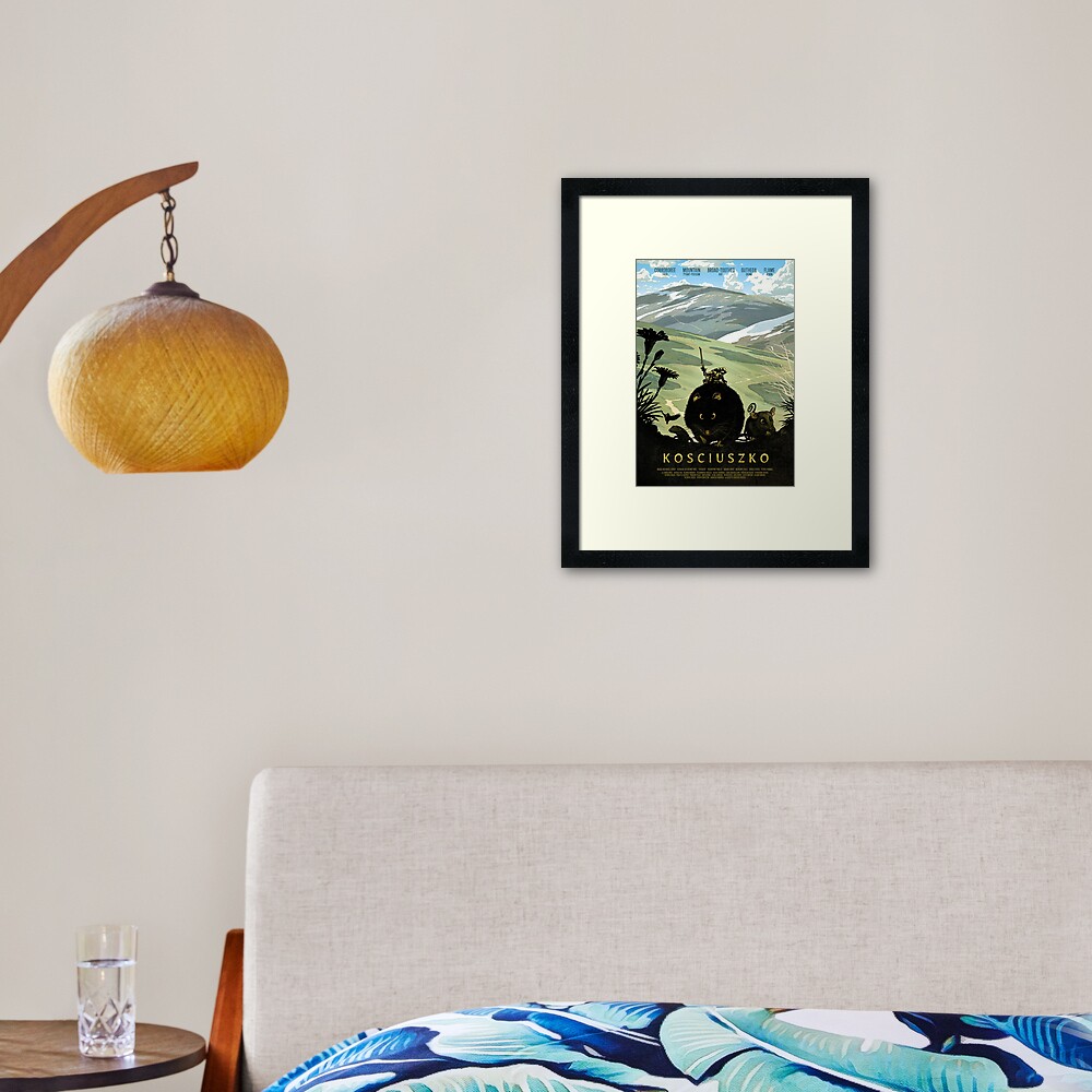 The summit track - Kosciuszko poster series, #1 Framed Art Print