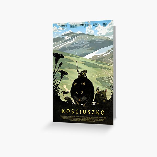 The summit track - Kosciuszko poster series, #1 Greeting Card